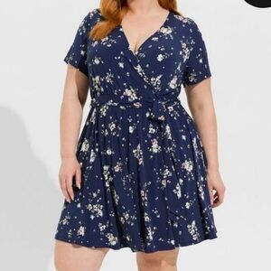 Torrid Studio Knit Surplice Romper Size 2X